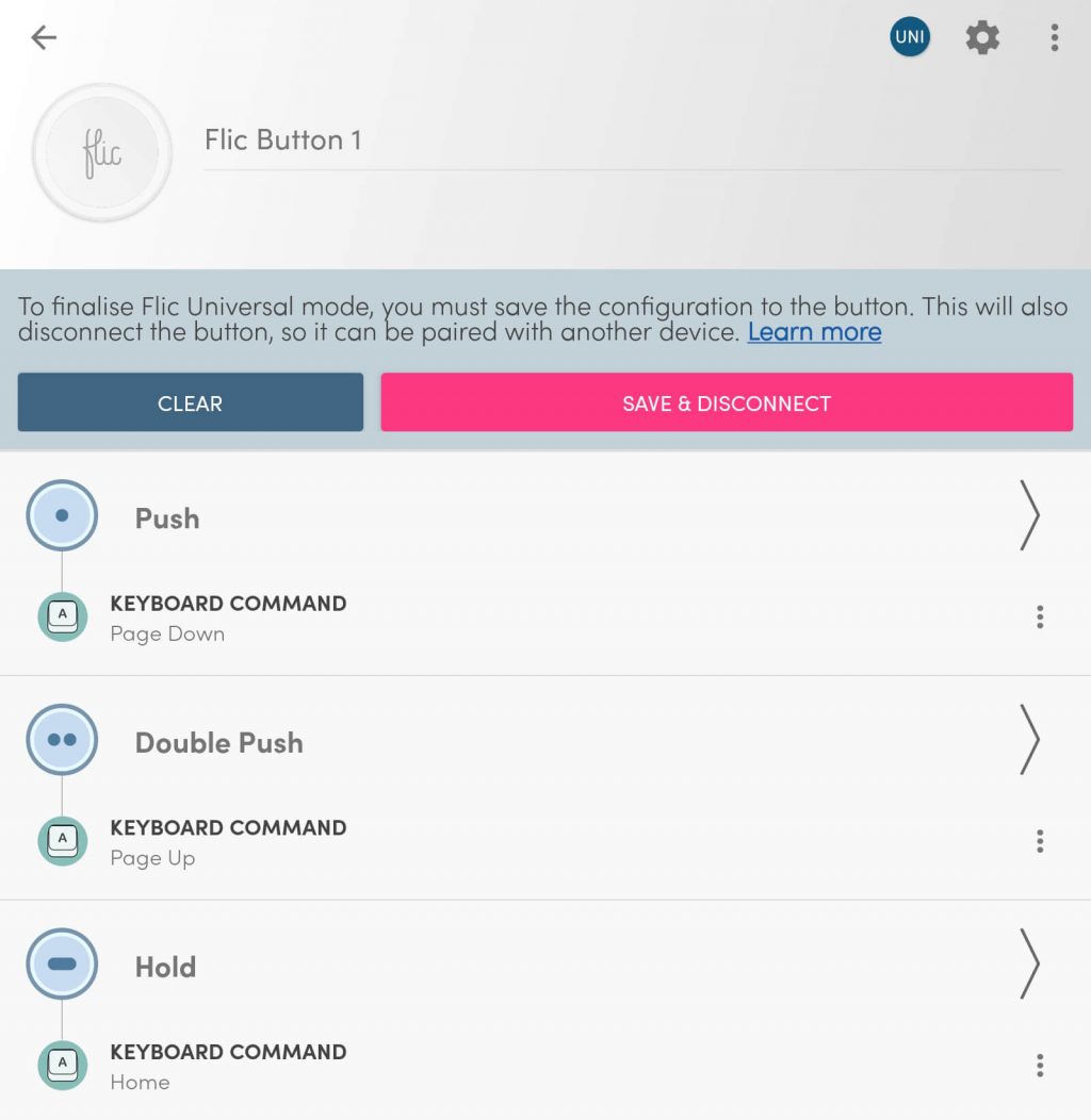 Flic App: Flic Button als Eingabegerät (HID) einrichten (Universal Mode)