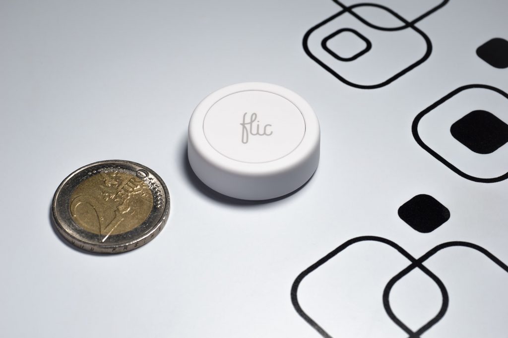Flic 2 Smart Button: Vergleich mit Zwei-Euro-Münze