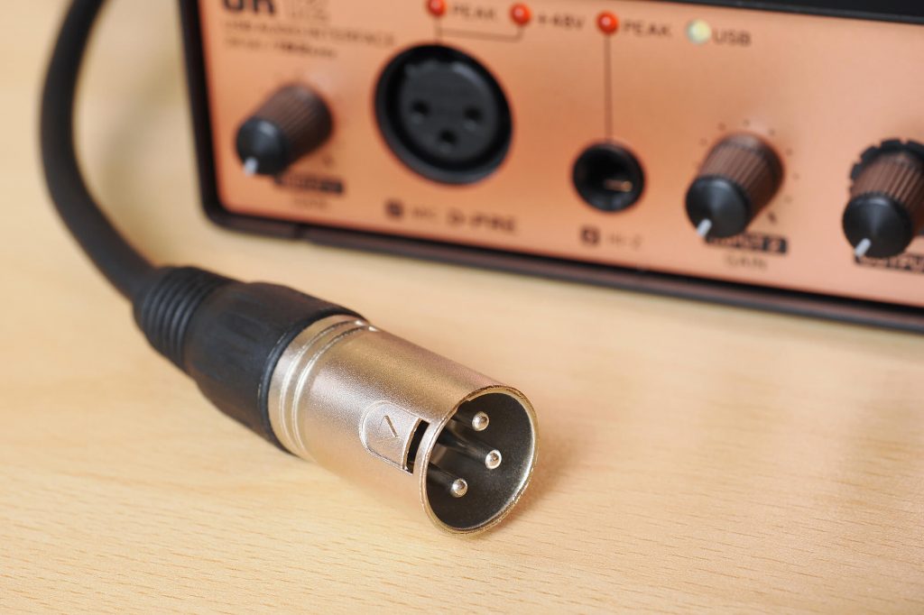 XLR-Kabel mit männlichem Stecker